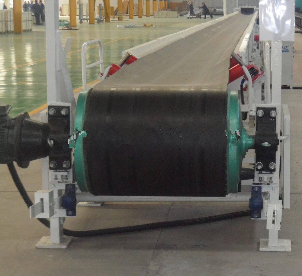 Belt Conveyor Drive Pulley with Rubber Lagging 