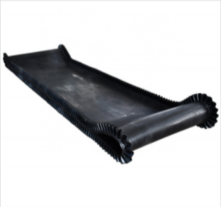 ENDLESS RUBBER CONVEYOR BELT OF WEIGH FEEDER EP50013-1200Wx3Px6x2x12500mm L with Slide Wall PR