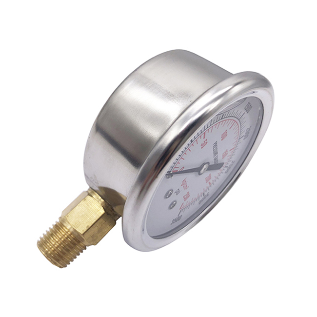 Bourdon Tubes Mechanical Air Pressure Gauge for Gaseous and Vacuum pressure gauge
